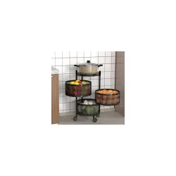 Kitchenstory 3-Layer 360° Revolving Storage Rack