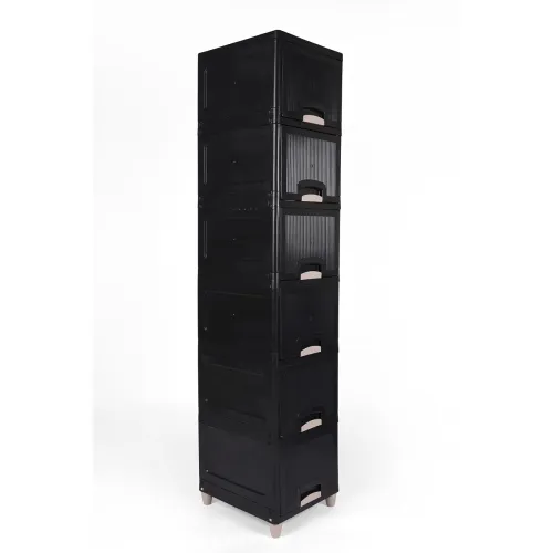 Image of KITCHIVO 6-Layer Plastic Modular Drawer Storage Box