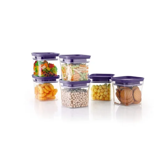 Image of Kitchwell Unbreakable Kitkat Square Plastic Containers So6