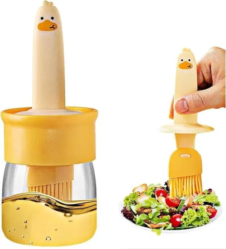 Image of Kitchwin Smily Silicone Oil Brush Bottle, Po1