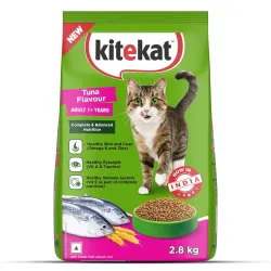 Kitekat Adult (1+ Years) Dry Cat Food, Tuna Flavour, 2.8 kg, Complete and Balanced Nutrition for Adult Cats