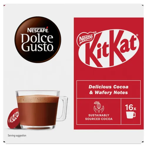 Image of KitKat Dolce Gusto Hot Chocolate Pods, 256g, 16 Capsules