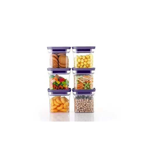 Image of Unbreakable Kitkat Square Plastic Containers Set for Kitchen Storage 600 ML Kitchen Container, Storage Containers, Conta