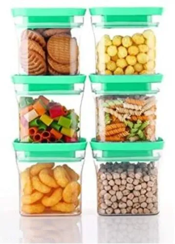 Image of Kitkat Unbreakable Airtight Container Set (600ml, 6 Pcs)