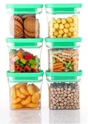 Kitkat Unbreakable Airtight Container Set (600ml, 6 Pcs)