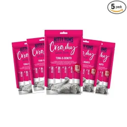 Kitty Yums Kitten & Adult Creamy Lickable Cat Treat (75g x 5 Pouches)