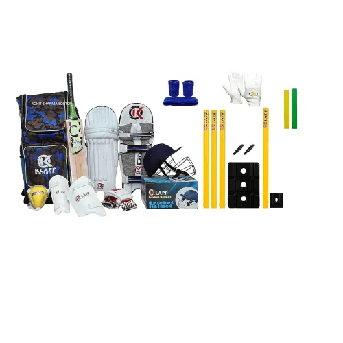 Image of Klapp Full Cricket Kit Combo with SSS Brand Stumps 