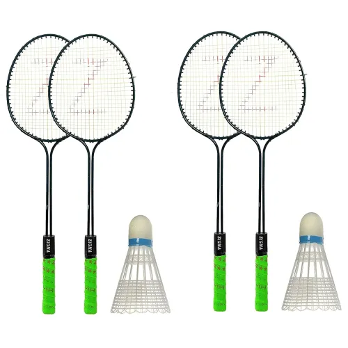 Image of Klapp Zigma Badminton Set with 2 Pcs Shuttlecock with Cover