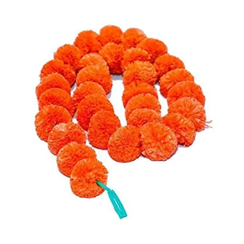 Image of Klassic Dark Orange Marigold Pooja Hangings