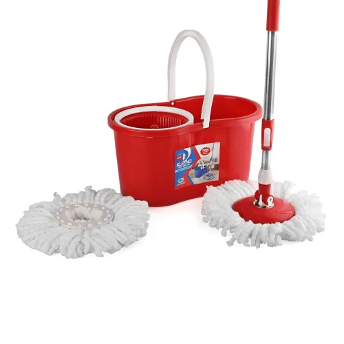 Image of Kleeno by Cello Compacto Floor Cleaning Set, Red 