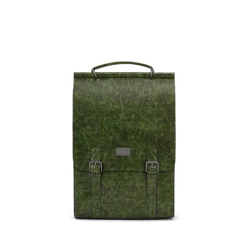 Image of KLEIO Unisex Vegan Leather Marble Textured Backpack