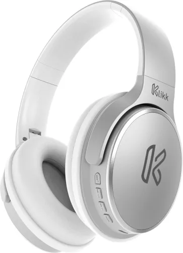 Image of Klikk Rock On 101 with 30 Hours Playtime, AUX & SD Card Bluetooth Headset (Silver, On the Ear)