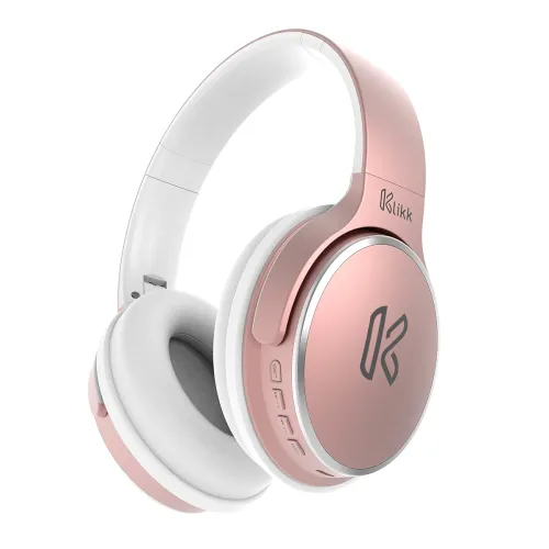 Image of Klikk Rock On 101 Bluetooth Wireless Over Ear Headphones with Mic, 30 Hours Playback, Aux & Sd Card, Voice Assistant Sup