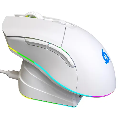 Image of KLIM Blaze Pro Rechargeable Wireless Gaming Mouse with Charging Dock RGB - New 2023 - High-Precision Sensor and Long-Las