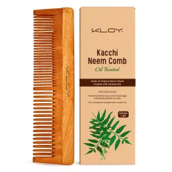 KLOY Oil Treated Kacchi Neem Comb