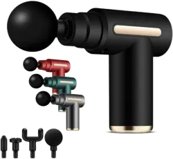 Knidaa Store Deep Tissue Massage Gun with 4 Attachments (1 Unit)