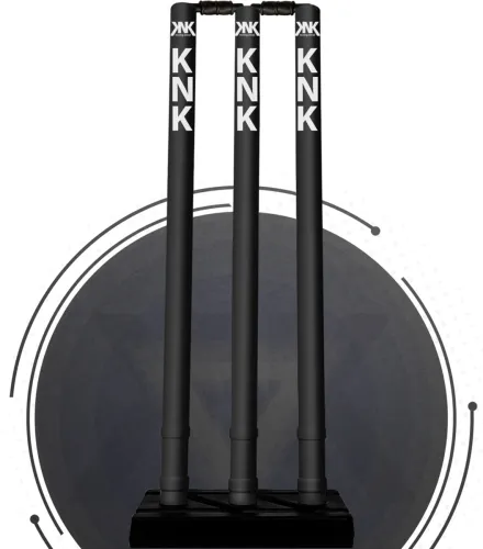 Image of KNK Cricket Stump Plastic Wickets (Black)