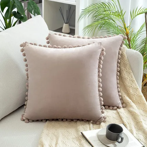 Image of KNOTTING HOME Velvet Pillow Covers Po2