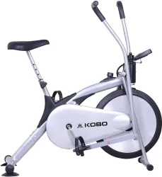 KOBO Air Delux Upright Exercise Bike with Back Rest