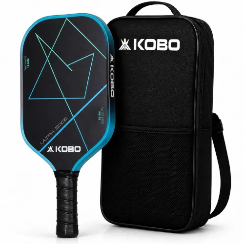 Image of Kobo Glass Fiber Pickleball Paddle Racket PB-02 with 16mm Core & Padded Bag