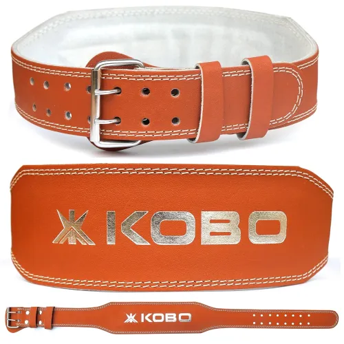 Image of Kobo Leather Weight Lifting Gym Belt