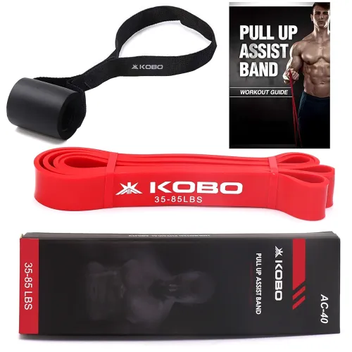 Image of Kobo Power Loop Band with Door Anchor / Resistance Band / Pull Up Assist Bands 41 Inch | Powerlifting Bands - for Mobili