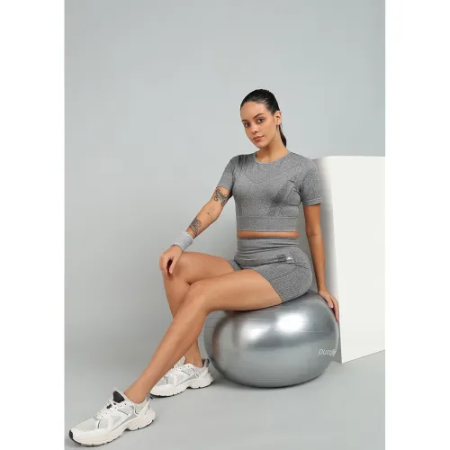 Image of Kobo Women Seamless Solid Tight Fit Gym Shorts (Imported)