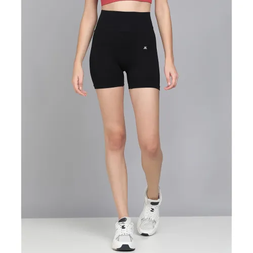 Image of Kobo Active Wear for Women Gym | Workout Short Tights for Women | Yoga Shorts | Gym Wear Tights (Imported) Black