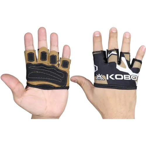 Image of Kobo WTG-65 Weight Lifting Gym Gloves Hand Protector for Fitness Training