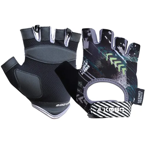 Image of Kobo WTG-36-LARGE Weight Lifting Gym Gloves with Anti Slip Grip Support for Good Grip Hand Protector Ideal for Weightlif