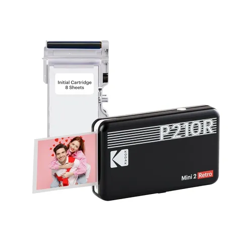 Image of KODAK Mini 2 Retro 4PASS Portable Photo Printer (2.1x3.4 inches) 