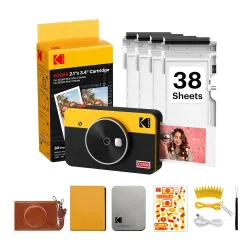 Kodak Mini Shot 2 Retro Instant Camera 38 Sheets Bundle
