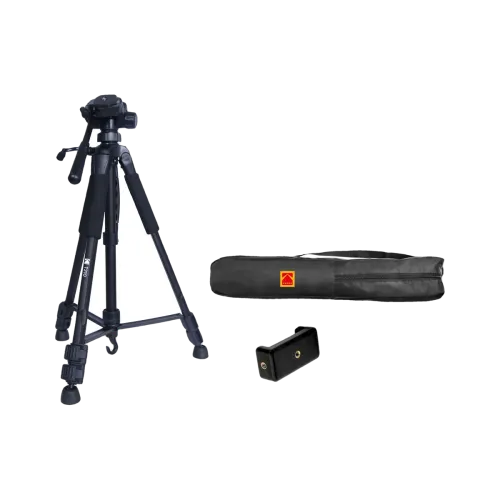 Image of KODAK T210 150cm Three Way Pan Movement Tripod (Black, Supports Up to 3500 g)
