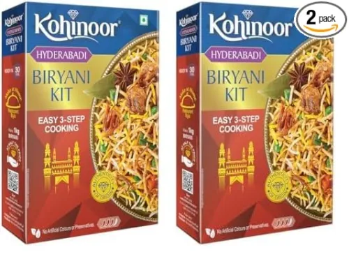 Image of Kohinoor Authentic Basmati Biryani Kit 339g Pack of 2