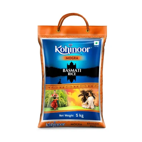 Image of Kohinoor Mogra Rice 5Kg | Premium Mogra Rice | Long Grains & Rich Aroma | Ideal for Daily Meals | Pack of 1