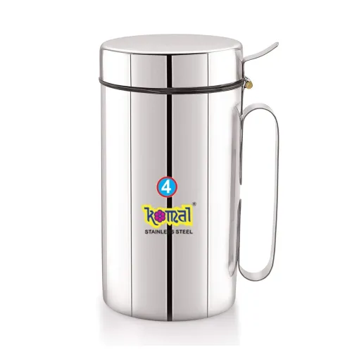 Image of Komal White Cap Stainless Steel Oil 1200 Ml 