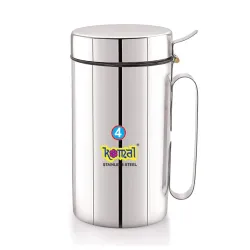 Komal White Cap Stainless Steel Oil 1200 Ml