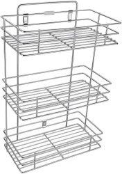 Kombuis Kitchenware Utensil Kitchen Rack 3 Layer Wall Mount Stainless Steel Multipurpose Storage Rack /Shelf, Kitchen Ra