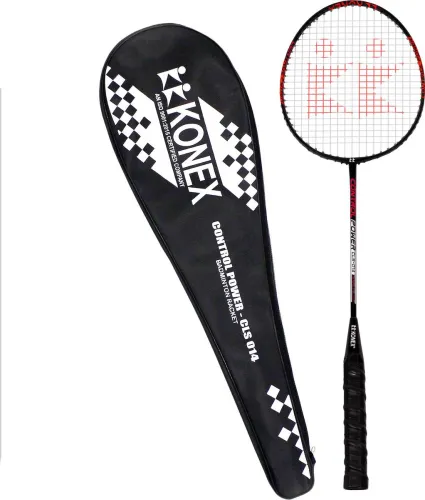 Image of Konex Premium Lightweight Aluminium Red Badminton Racquet