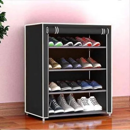 Image of KOnlineShop 4 layer PVC pipe footwear Plastic Shoe Stand