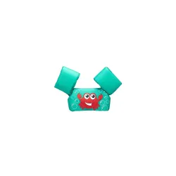 Koochie-Koo Cute Cartoon Crab Printed Cool Beach/Pool Party Float Arm Band Swimming Trainer Vest Life Jacket Safety Gear for Baby Boys and Girls 22 to 55 lbs (Pack of 1, Green)