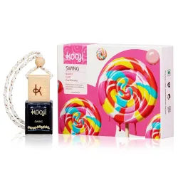 KOOJI Swing - Hanging Car Perfumes - Bubble Gum 10 ML, Premium Car Freshener - Pink Sugar & Juicy Berries Blend, Natural & Vegan Ingredients | Long-Lasting Aroma for Car, Home, Office - Up t...