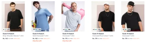 Image of Kook N Keech Men's T-shirt Starting @ ₹142