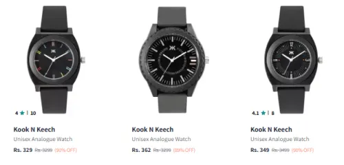 Image of Kook N Keech Analog Watch Flat 90% Discount