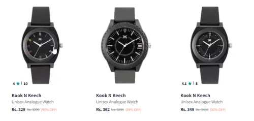 Image of Kook N keech Analogue Watch Minimum 89% Discount