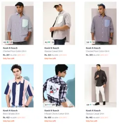 Kook N Keech Brand Mens Shirts @ Minimum 80% Discount
