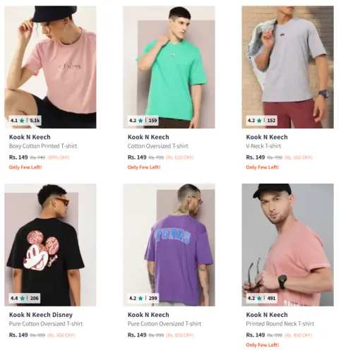 Image of Kook N Keech Brand T-shirt @ Start ₹149