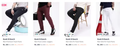 Image of Kook N keech Men Joggers Flat @ ₹293