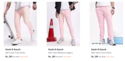 Kook N Keech Men Pants Starting @ ₹299