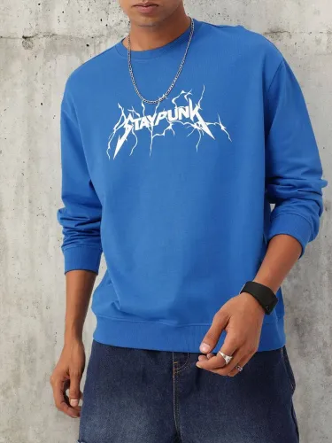 Image of Kook N Keech  Men Full Sleeve Printed Sweatshirt